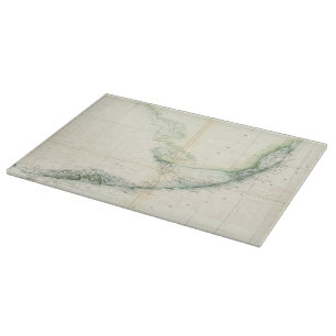 Vintage Map of The Florida Keys (1859) Cutting Board