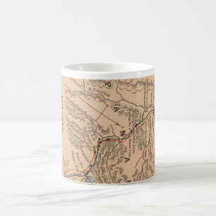 Vintage Map of The Panama Canal (1885) Coffee Mug