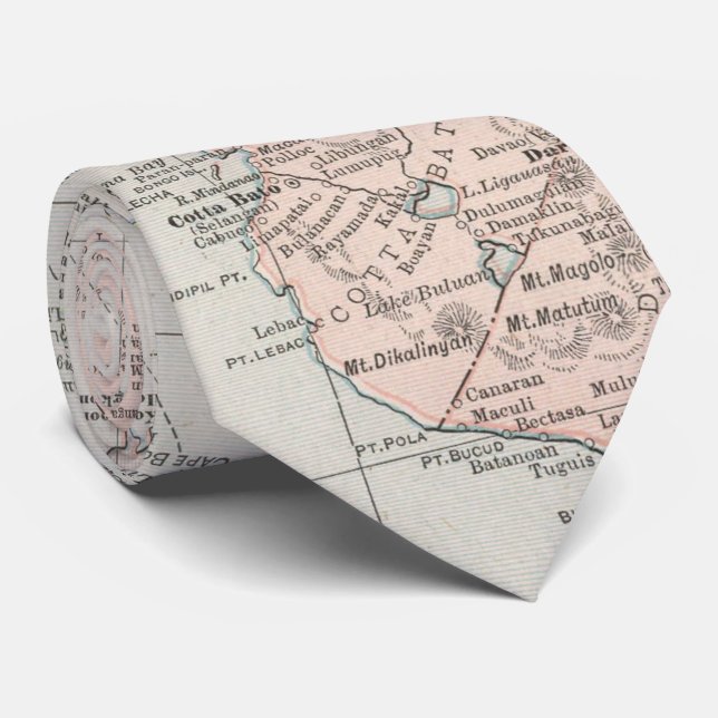 Vintage Map of The Philippine Islands (1901) Tie (Rolled)