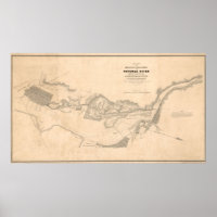 Vintage Map of The Potomac River (1838)