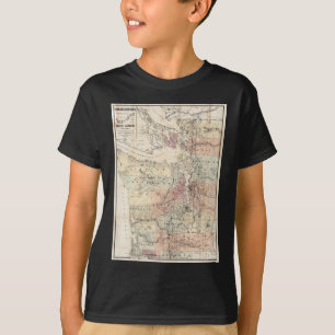 Vintage Map of The Puget Sound (1891) T-Shirt
