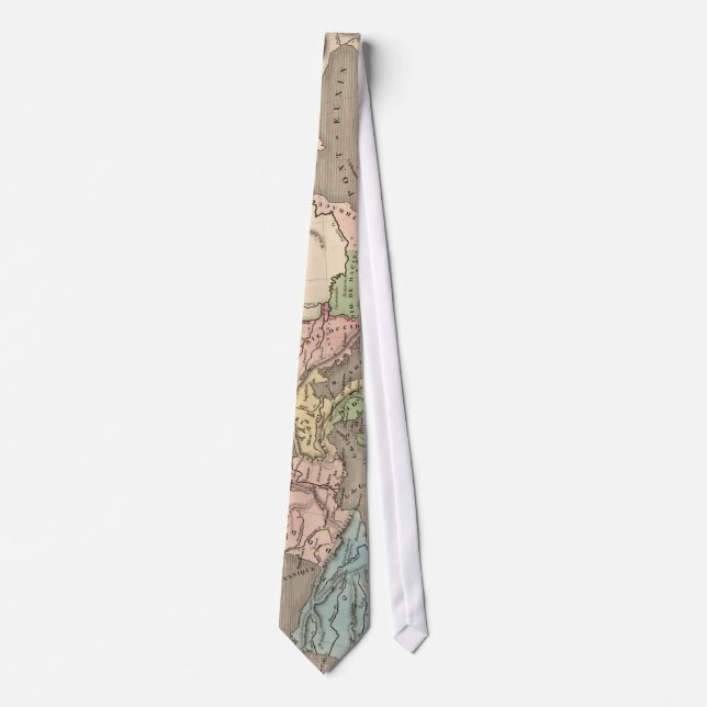 Vintage Map of The Roman Empire (1838) Tie (Front)