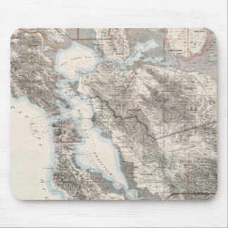 Vintage Map of The San Francisco Bay (1873) Mouse Mat