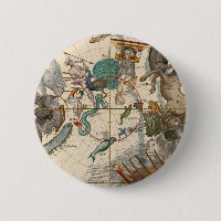 Vintage Map of the South Pole
