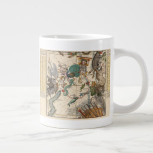 Vintage Map of the South Pole Large Coffee Mug
