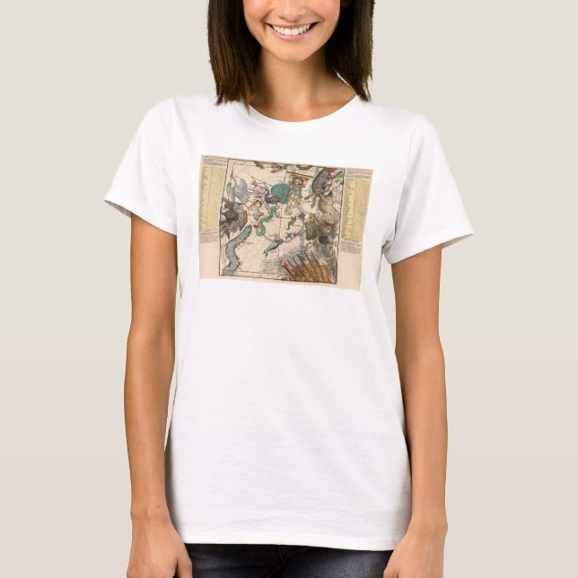 Vintage Map of the South Pole T-Shirt (Front)