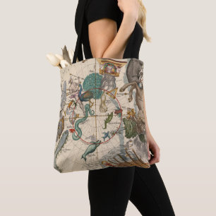 Vintage Map of the South Pole Tote Bag