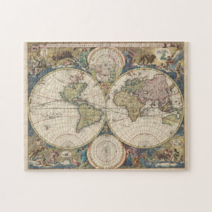 Vintage Map of The World (1690) Jigsaw Puzzle