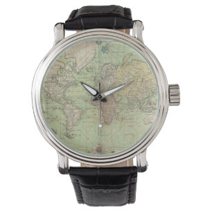 Vintage Map of The World (1778) Watch
