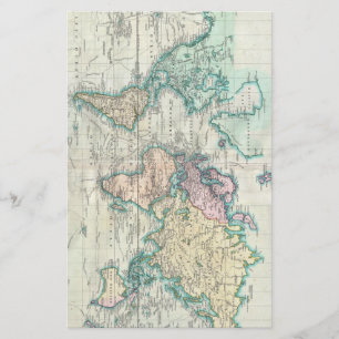 Vintage Map of The World (1801)