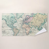 Vintage Map of The World (1801)