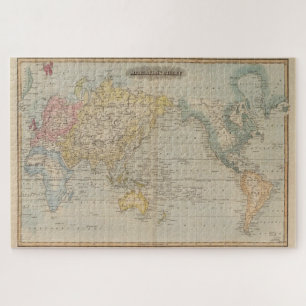 Vintage Map of The World (1823) Jigsaw Puzzle