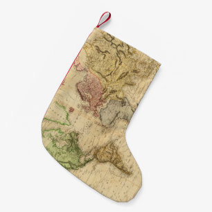 Vintage Map of The World (1831) Small Christmas Stocking