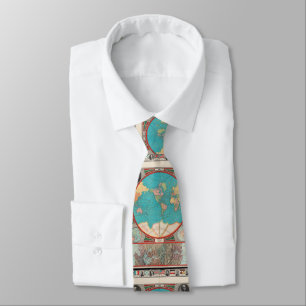 Vintage Map of The World (1913) Tie
