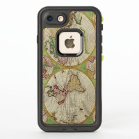 Vintage Map of the World Circa 1742