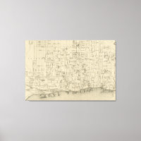 Vintage Map of Toronto Canada (1880)