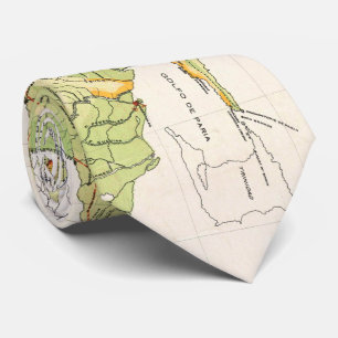 Vintage Map of Venezuela (1920) Tie