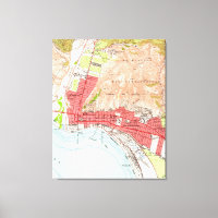 Vintage Map of Ventura California (1951)