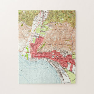 Vintage Map of Ventura California (1951) Jigsaw Puzzle