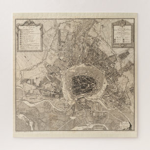 Vintage Map of Vienna Austria (1783) Jigsaw Puzzle