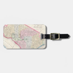 Vintage Map of Washington D.C. (1864) Luggage Tag