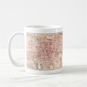 Vintage Map of Wurzburg Germany (1905) Coffee Mug