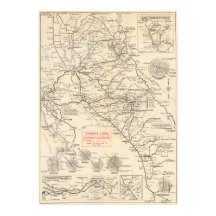 Vintage Map of Yosemite National Park 1922