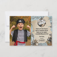 Vintage Map Pirate Treasure Birthday Party Photo
