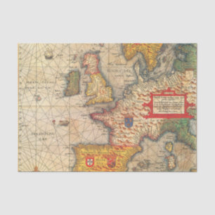 Vintage Map Print Tissue Paper