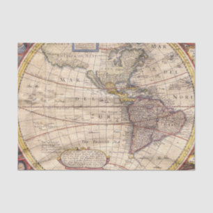Vintage Map Print Tissue Paper