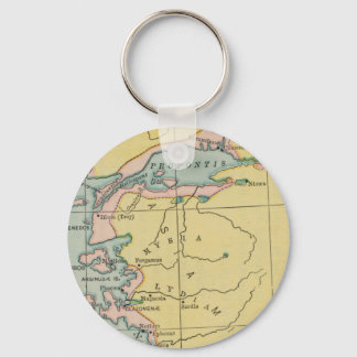 Vintage Map Propontis Mysia Lydia Greece Key Ring