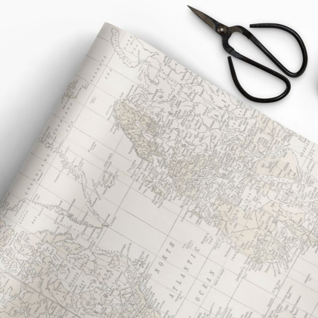 Vintage Map Wrapping Paper (Creator Uploaded)