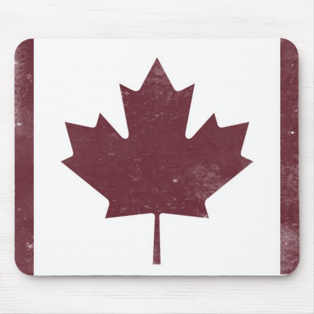 Vintage Maple Leaf Mouse Mat (Front)