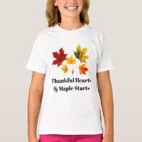 vintage maple leaves - Thankful quote