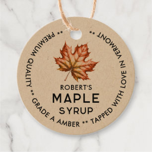 Vintage maple syrup label