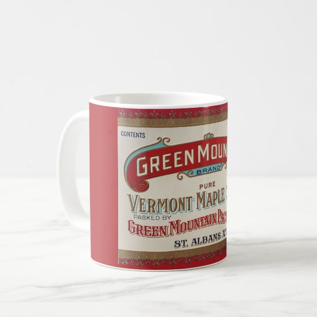 Vintage Maple Syrup Mug (Front Left)