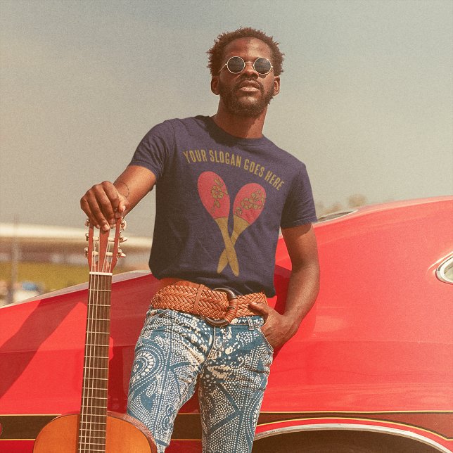 Vintage Maracas Custom Slogan Graphic T-Shirt (Creator Uploaded)