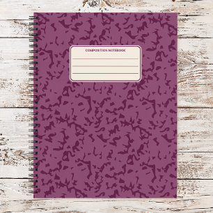 Vintage Marbled Classic Composition Pattern Notebook