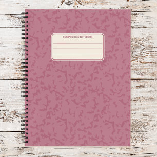 Vintage Marbled Classic Composition Pattern Notebook