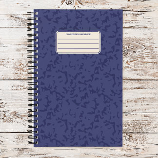 Vintage Marbled Classic Composition Pattern Notebook