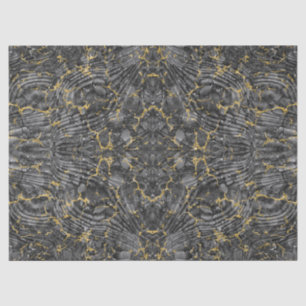 Vintage Marbled Gold Glitter Decoupage Pattern Tissue Paper