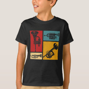 Vintage Marching Band Trumpet Player T-Shirt
