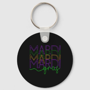 Vintage Mardi Gras Festival New Orleans Women's Key Ring