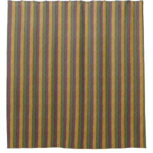Vintage Mardi Gras striped Shower Curtain