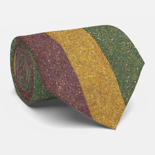 Vintage Mardi Gras striped Tie