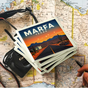 Vintage Marfa Texas Magnet