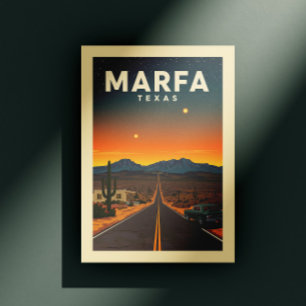 Vintage Marfa Texas Postcard