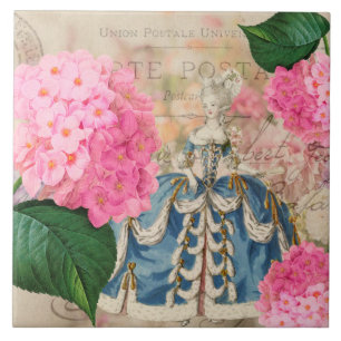 Vintage Marie Antoinette Ceramic Tile