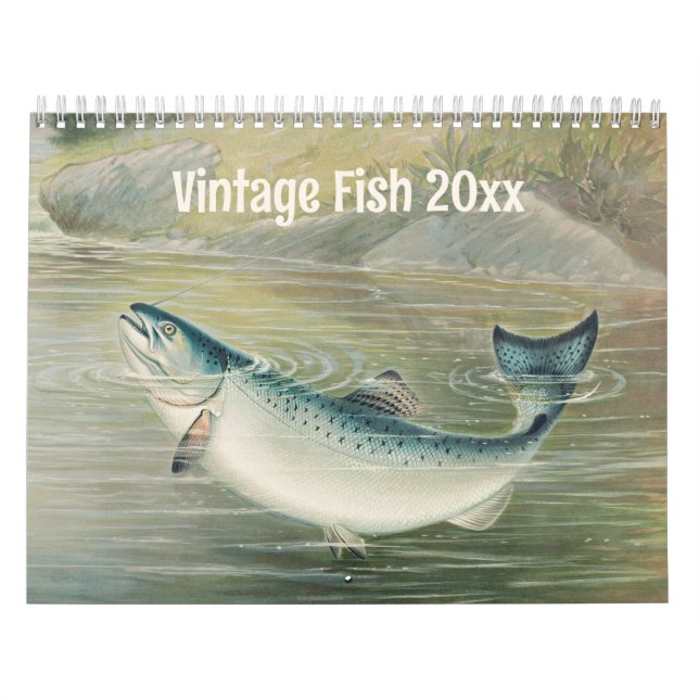 Vintage Marine Life Fish, Oceans and Rivers Calendar (Cover)