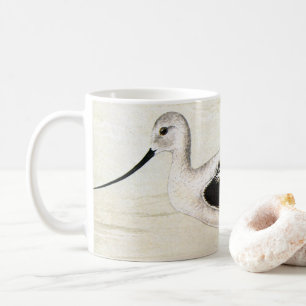 Vintage Marine Life Shorebirds, Avocet Birds Mug